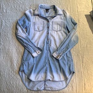 Faux Denim Tunic